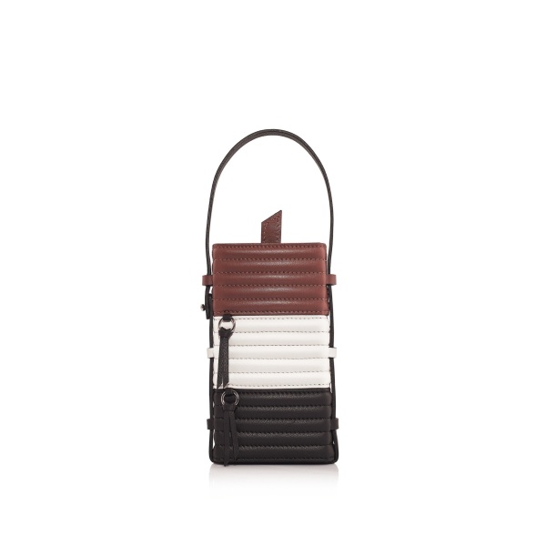 Nasha Mekraksavanich Pinto Phone Roll | Cacao - Nasha Multicolour - Architectural Luxury Bag at Luxury Shoes 