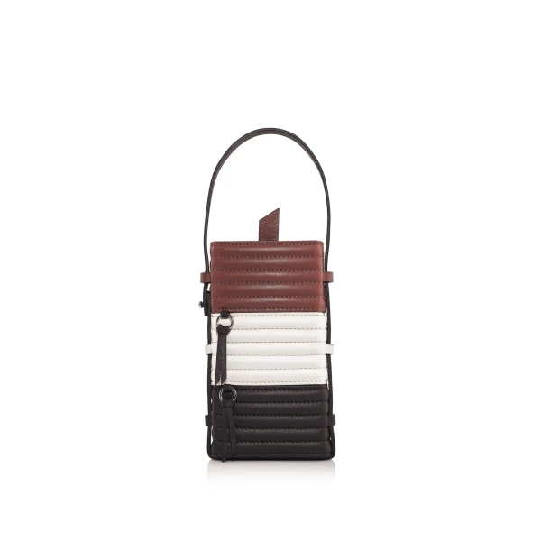 Nasha Mekraksavanich Pinto Phone Roll | Cacao - Nasha Multicolour - Architectural Luxury Bag at Luxury Shoes 