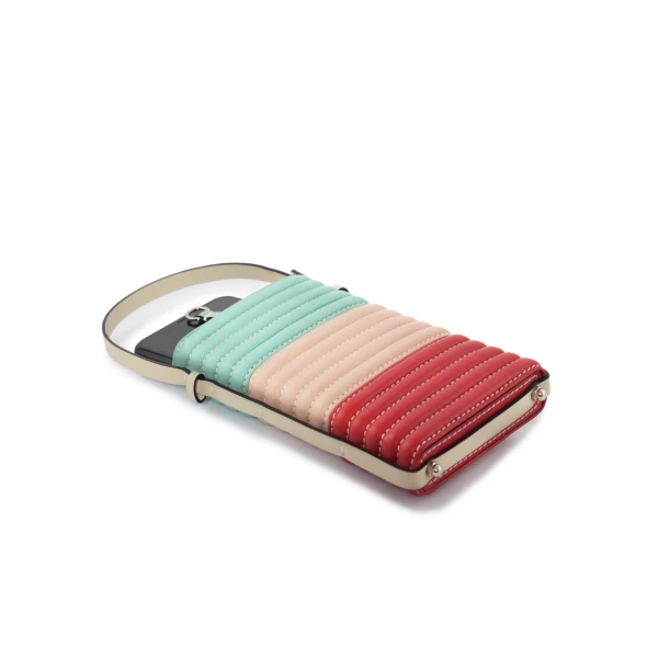 Nasha Mekraksavanich Pinto Phone Roll | Macarons - Nasha Multicolour - Architectural Luxury Bag at Luxury Shoes 