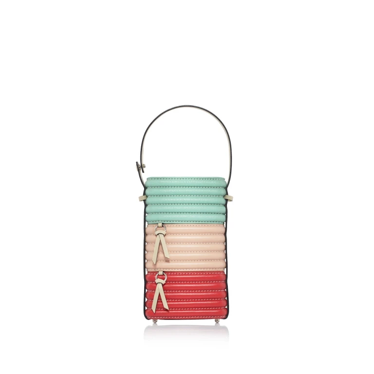 Nasha Mekraksavanich Pinto Phone Roll | Macarons - Nasha Multicolour - Architectural Luxury Bag at Luxury Shoes 