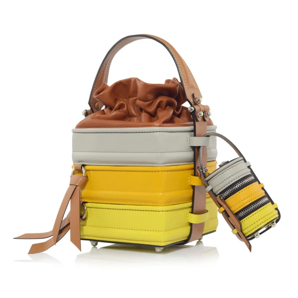 Nasha Mekraksavanich Tiny Pinto | Gin Tonic - Nasha Multicolour - Architectural Luxury Bag at Luxury Shoes 