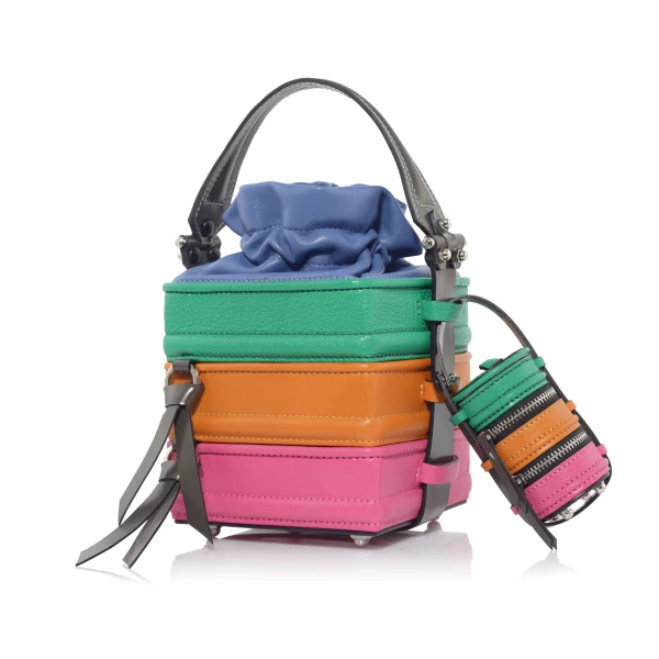 Nasha Mekraksavanich Tiny Pinto | Granita - Nasha Multicolour - Architectural Luxury Bag at Luxury Shoes 