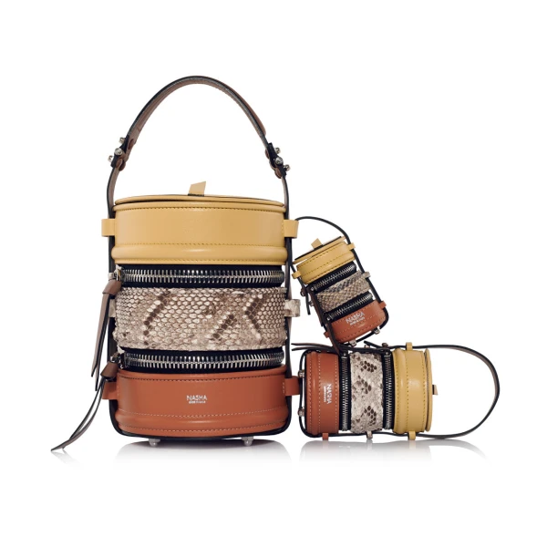 Nasha Mekraksavanich Tiny Pinto | Honey Pie - Nasha Multicolour - Architectural Luxury Bag at Luxury Shoes 