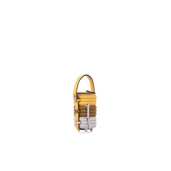 Nasha Mekraksavanich Tiny Pinto Roll | Butter - Nasha Multicolour - Architectural Luxury Bag at Luxury Shoes 