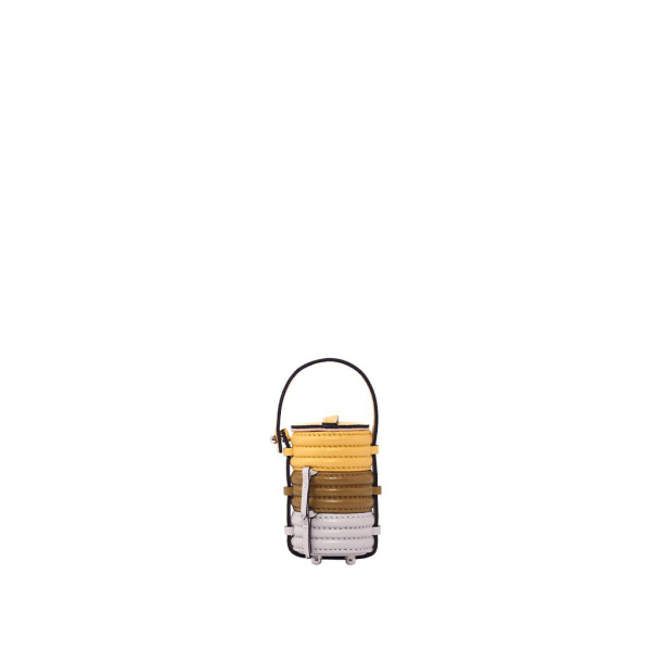 Nasha Mekraksavanich Tiny Pinto Roll | Butter - Nasha Multicolour - Architectural Luxury Bag at Luxury Shoes 