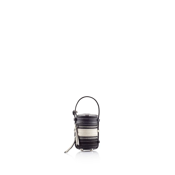 Nasha Mekraksavanich Tiny Pinto | Squid Ink - Nasha Black - Architectural Luxury Bag at Luxury Shoes 