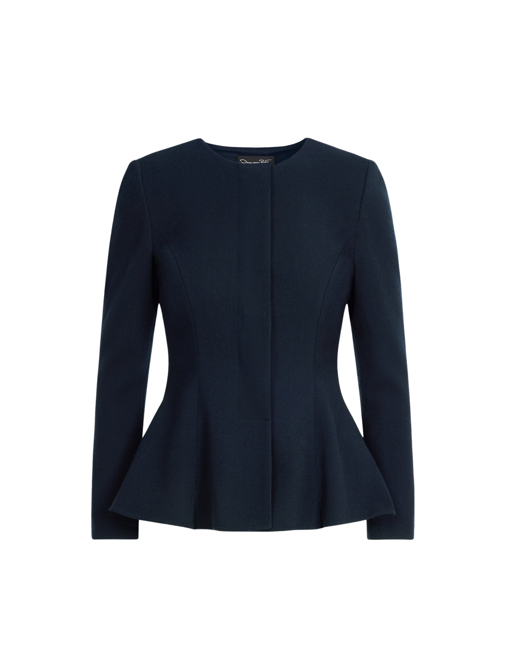 Peplum-Wool-Blend-Jacket-Oscar-de-la-Renta-Jackets75977_nobg Oscar de la Renta Peplum Wool-Blend Jacket - Jackets - American Luxury Evening Wear at Luxury Shoes