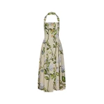 Oscar de la Renta Porcelain Flower Cotton Poplin Halter Dress