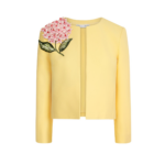 Oscar de la Renta Porcelain Flower Embroidered Jacket - Jackets - American Luxury Evening Wear at Luxury Shoes 