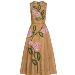 Oscar de la Renta Porcelain Flower Lattice Dress - Dresses - American Luxury Evening Wear at Luxury Shoes 