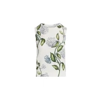 Oscar de la Renta Porcelain Flower-Printed Tank Top