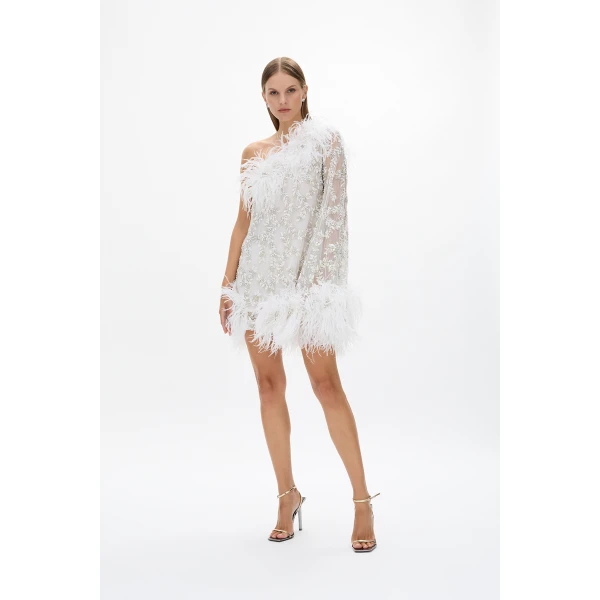 Rachel Gilbert Alby Mini Dress - Rachel Gilbert Ivory - Australian Luxury Evening Wear at Luxury Shoes 
