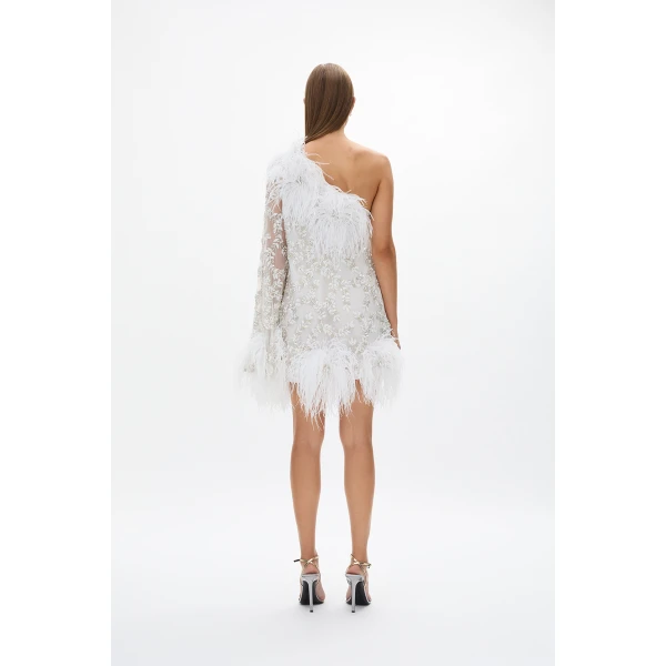Rachel Gilbert Alby Mini Dress - Rachel Gilbert Ivory - Australian Luxury Evening Wear at Luxury Shoes 