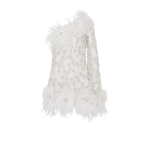 Rachel Gilbert Alby Mini Dress - Rachel Gilbert Ivory - Australian Luxury Evening Wear at Luxury Shoes 