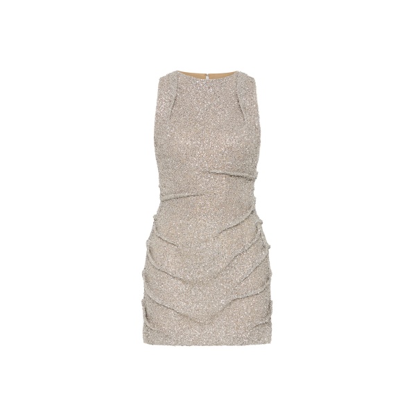 Rachel Gilbert Charlotte Mini Dress - Rachel Gilbert Silver - Australian Luxury Evening Wear at Luxury Shoes 