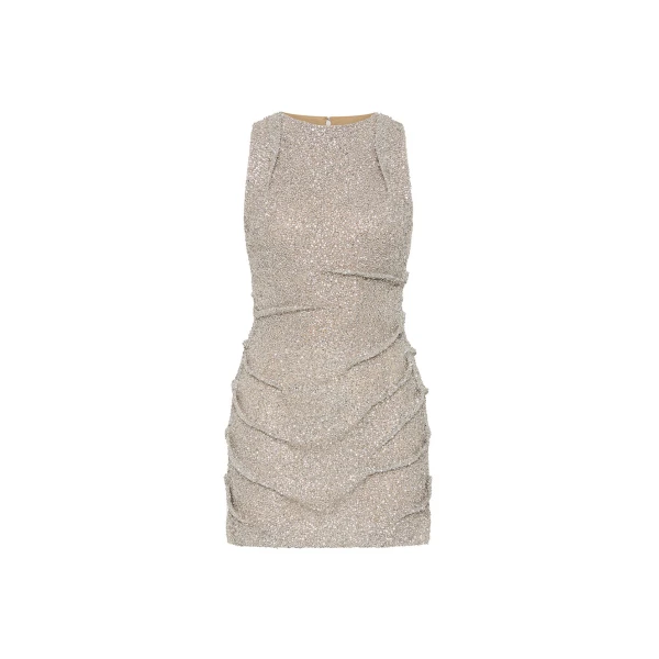 Rachel Gilbert Charlotte Mini Dress - Rachel Gilbert Silver - Australian Luxury Evening Wear at Luxury Shoes 