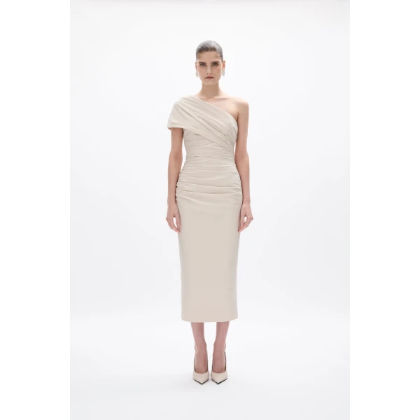 Rachel Gilbert Clay Dress - Rachel Gilbert Beige - Australian Luxury Evening Wear at Luxury Shoes 