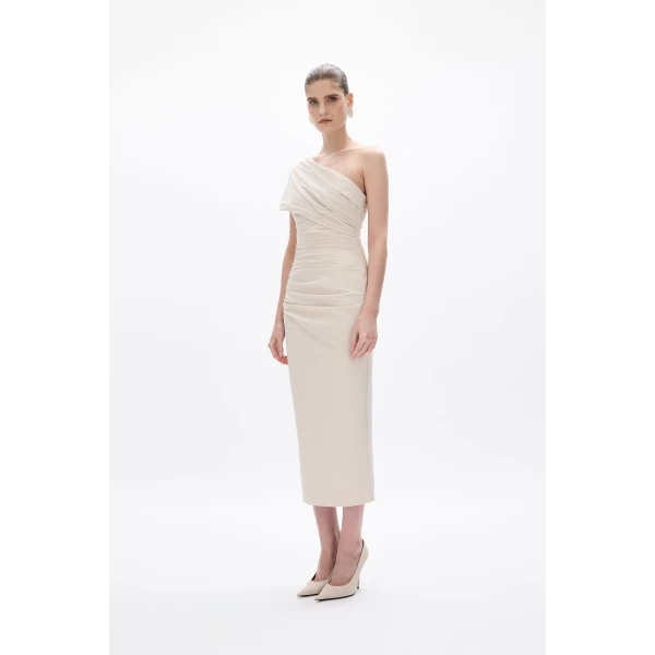 Rachel Gilbert Clay Dress - Rachel Gilbert Beige - Australian Luxury Evening Wear at Luxury Shoes 