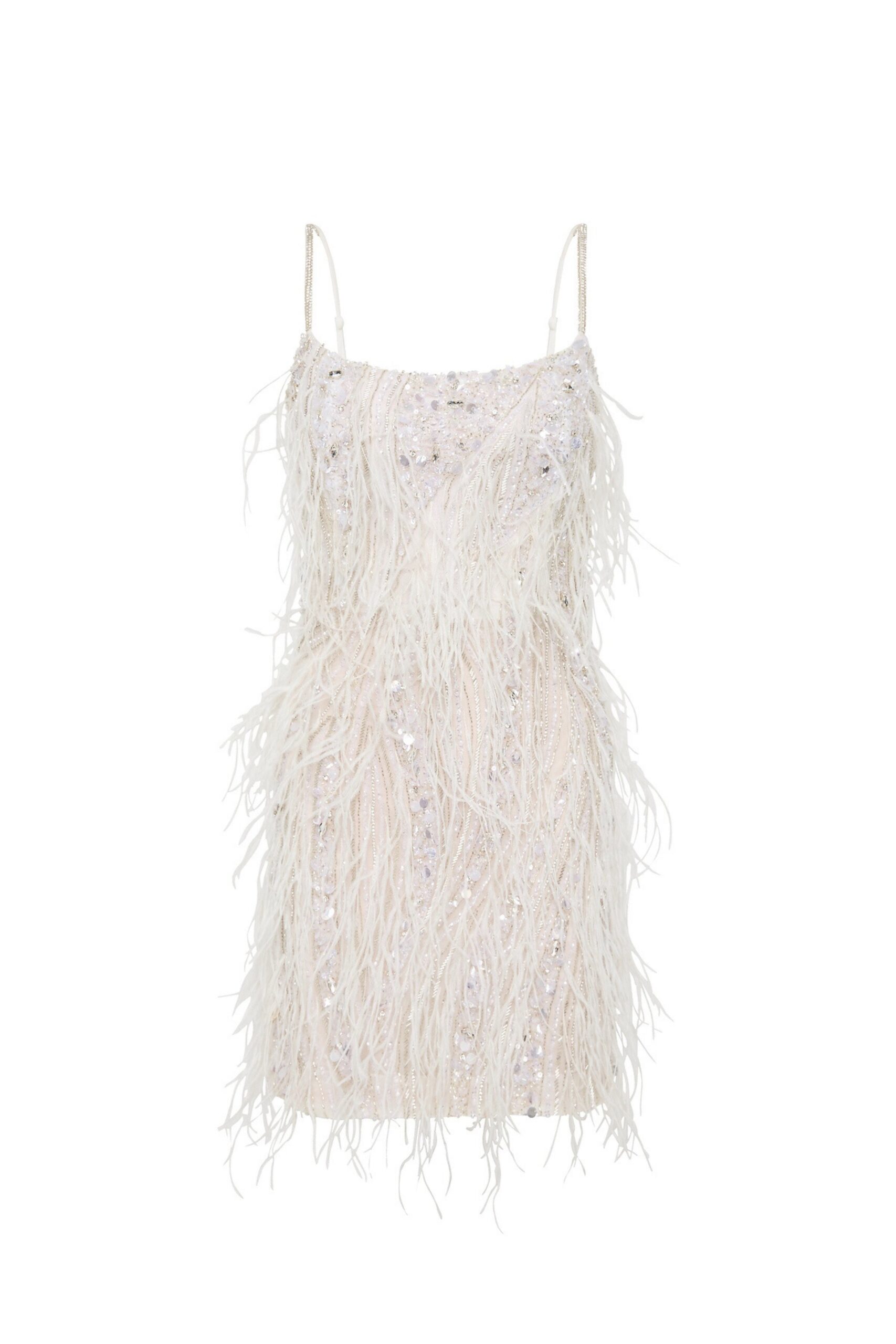 Rachel Gilbert Cynthia Mini Dress - Rachel Gilbert Ivory - Australian Luxury Evening Wear at Luxury Shoes 