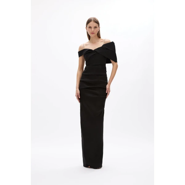 Rachel Gilbert Dahli Gown - Rachel Gilbert Black - Australian Luxury Evening Wear at Luxury Shoes 