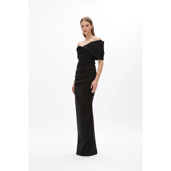 Rachel Gilbert Dahli Gown - Rachel Gilbert Black - Australian Luxury Evening Wear at Luxury Shoes 