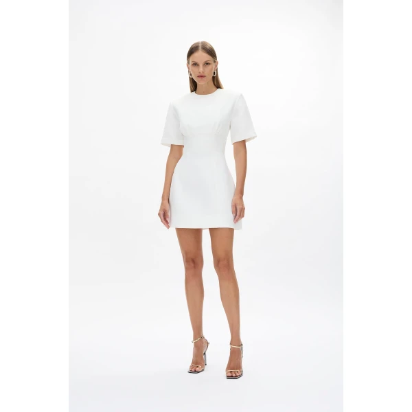 Rachel Gilbert Dover Mini Dress - Rachel Gilbert Ivory - Australian Luxury Evening Wear at Luxury Shoes 