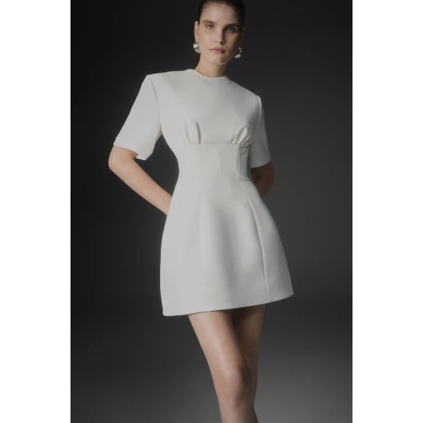 Rachel Gilbert Dover Mini Dress - Rachel Gilbert Ivory - Australian Luxury Evening Wear at Luxury Shoes 