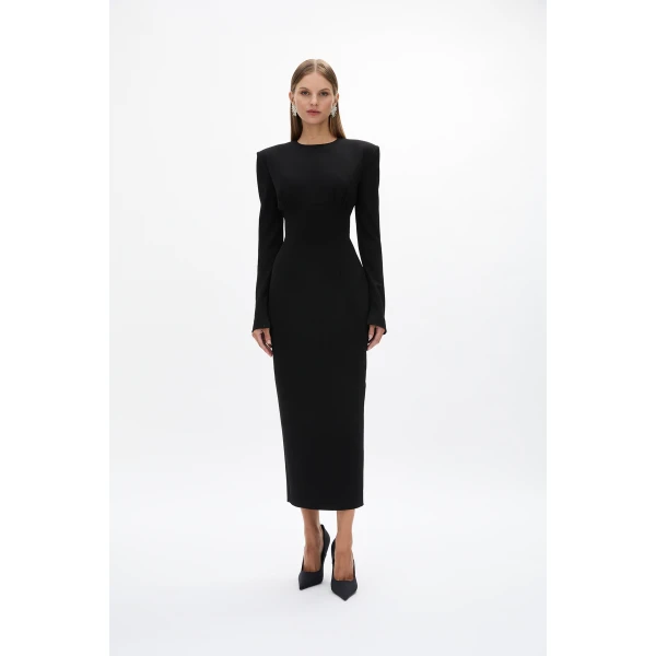 Rachel Gilbert Dover Sleeve Dress - Rachel Gilbert Black - Australian Luxury Evening Wear at Luxury Shoes 