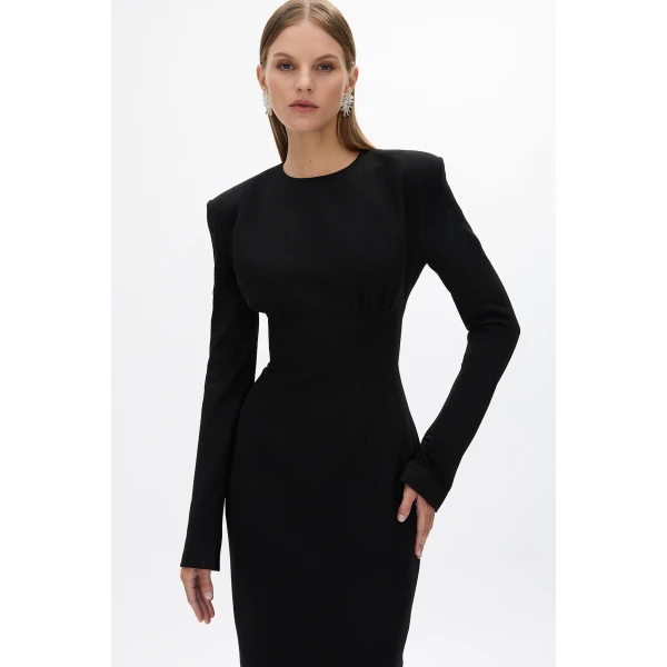 Rachel Gilbert Dover Sleeve Dress - Rachel Gilbert Black - Australian Luxury Evening Wear at Luxury Shoes 