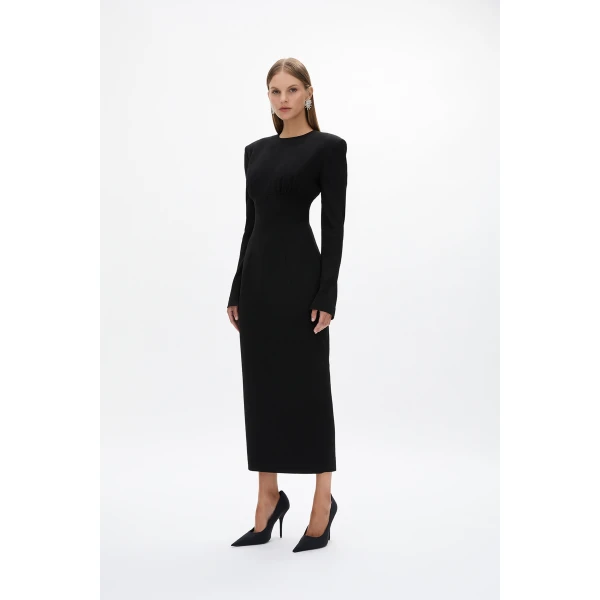 Rachel Gilbert Dover Sleeve Dress - Rachel Gilbert Black - Australian Luxury Evening Wear at Luxury Shoes 
