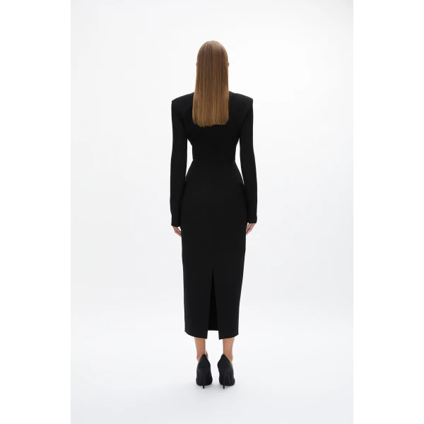 Rachel Gilbert Dover Sleeve Dress - Rachel Gilbert Black - Australian Luxury Evening Wear at Luxury Shoes 