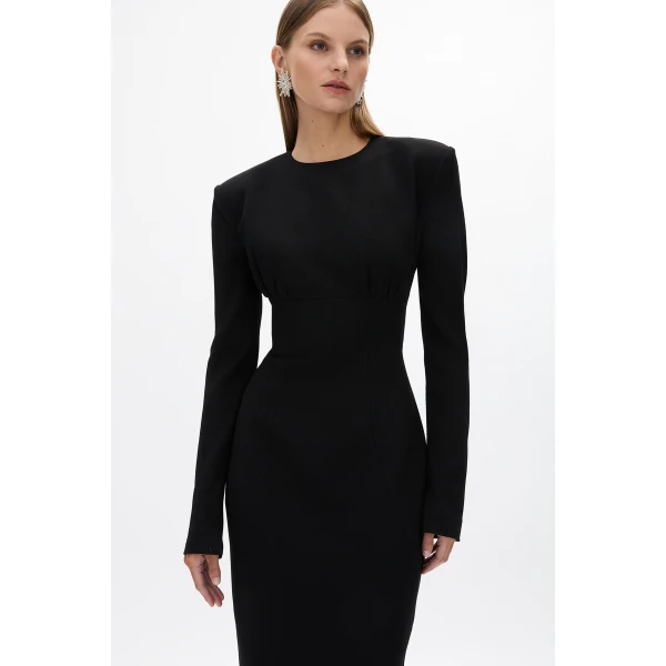 Rachel Gilbert Dover Sleeve Dress - Rachel Gilbert Black - Australian Luxury Evening Wear at Luxury Shoes 