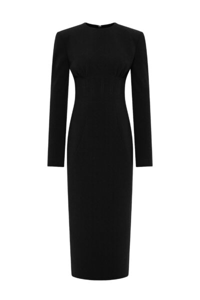 Rachel Gilbert Dover Sleeve Dress - Rachel Gilbert Black - Australian Luxury Evening Wear at Luxury Shoes 