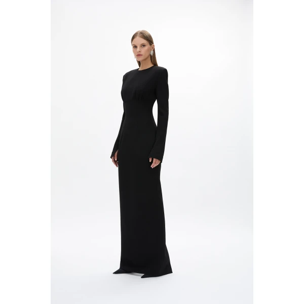 Rachel Gilbert Dover Sleeve Gown - Rachel Gilbert Black - Australian Luxury Evening Wear at Luxury Shoes 