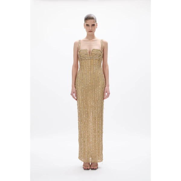 Rachel Gilbert Florentine Gown - Rachel Gilbert Gold - Australian Luxury Evening Wear at Luxury Shoes 