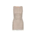 Rachel Gilbert Florentine Mini Dress - Rachel Gilbert Silver - Australian Luxury Evening Wear at Luxury Shoes 