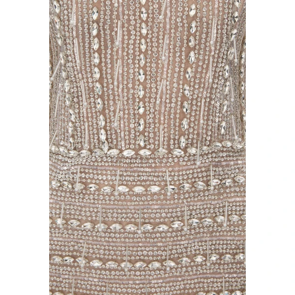 Rachel Gilbert Florentine Mini Dress - Rachel Gilbert Silver - Australian Luxury Evening Wear at Luxury Shoes 