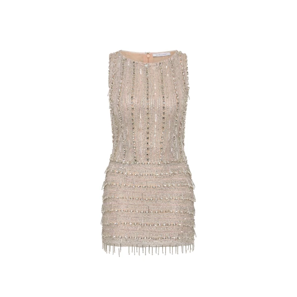 Rachel Gilbert Florentine Mini Dress - Rachel Gilbert Silver - Australian Luxury Evening Wear at Luxury Shoes 