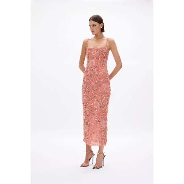 Rachel Gilbert Francesca Flower Gown - Rachel Gilbert Orange - Australian Luxury Evening Wear at Luxury Shoes 