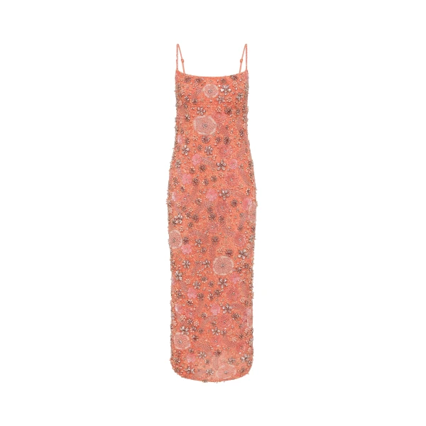 Rachel Gilbert Francesca Flower Gown - Rachel Gilbert Orange - Australian Luxury Evening Wear at Luxury Shoes 
