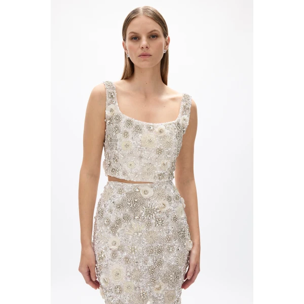 Rachel Gilbert Francesca Skirt - Rachel Gilbert Ivory - Australian Luxury Evening Wear at Luxury Shoes 