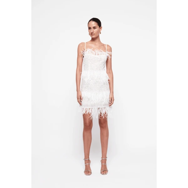 Rachel Gilbert Frenchy Mini Dress - Rachel Gilbert Ivory - Australian Luxury Evening Wear at Luxury Shoes 