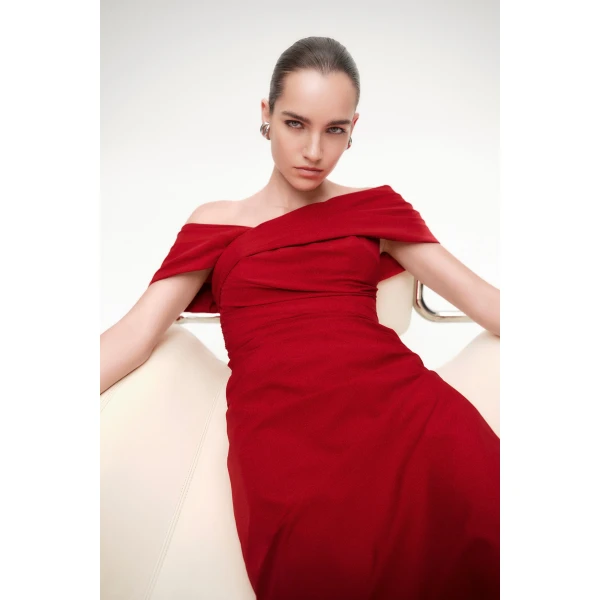 Rachel Gilbert Gale Dress - Rachel Gilbert Red - Australian Luxury Evening Wear at Luxury Shoes 