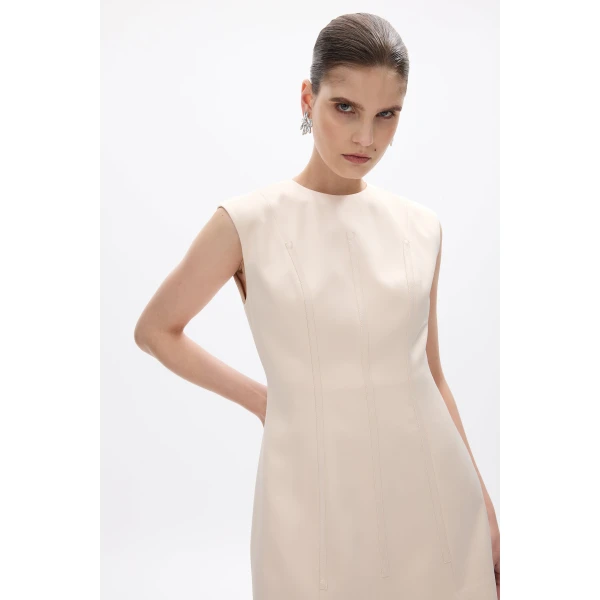Rachel Gilbert Hallie Mini Dress - Rachel Gilbert Beige - Australian Luxury Evening Wear at Luxury Shoes 
