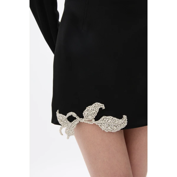 Rachel Gilbert Hallie Mini Skirt - Rachel Gilbert Black - Australian Luxury Evening Wear at Luxury Shoes 