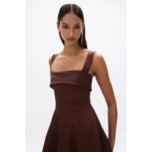 Rachel Gilbert Hallie Strap Gown - Rachel Gilbert Brown - Australian Luxury Evening Wear at Luxury Shoes 