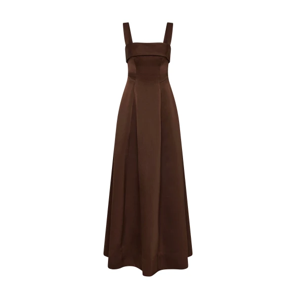 Rachel Gilbert Hallie Strap Gown - Rachel Gilbert Brown - Australian Luxury Evening Wear at Luxury Shoes 