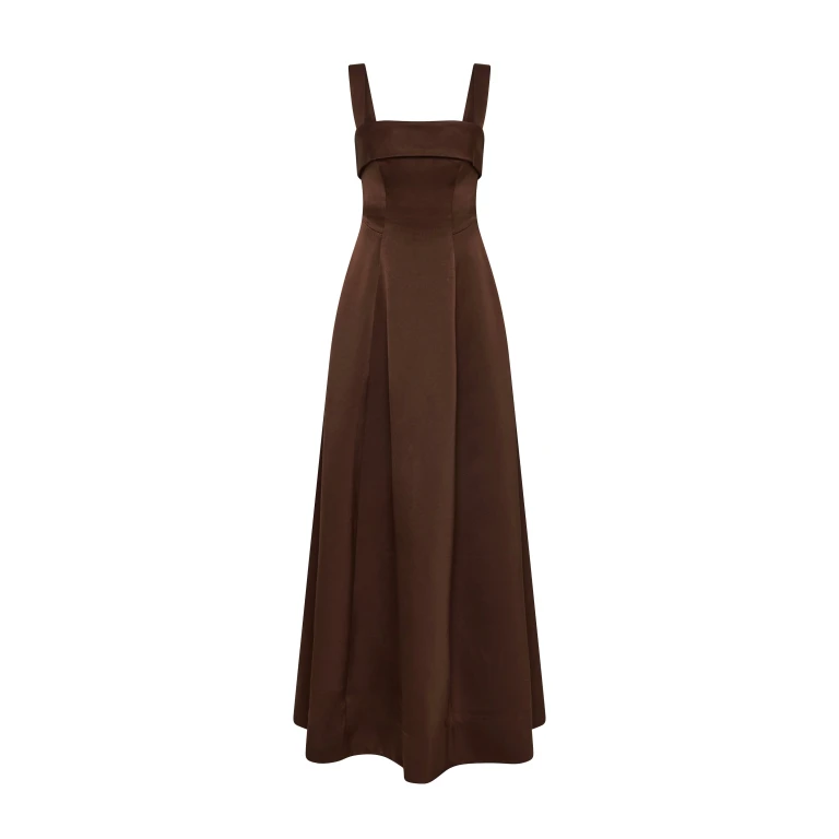 Rachel Gilbert Hallie Strap Gown - Rachel Gilbert Brown - Australian Luxury Evening Wear at Luxury Shoes 