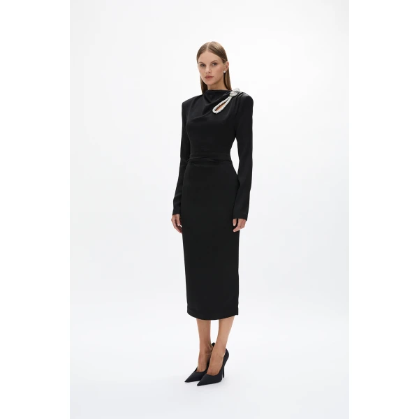 Rachel Gilbert Henrietta Dress - Rachel Gilbert Black - Australian Luxury Evening Wear at Luxury Shoes 