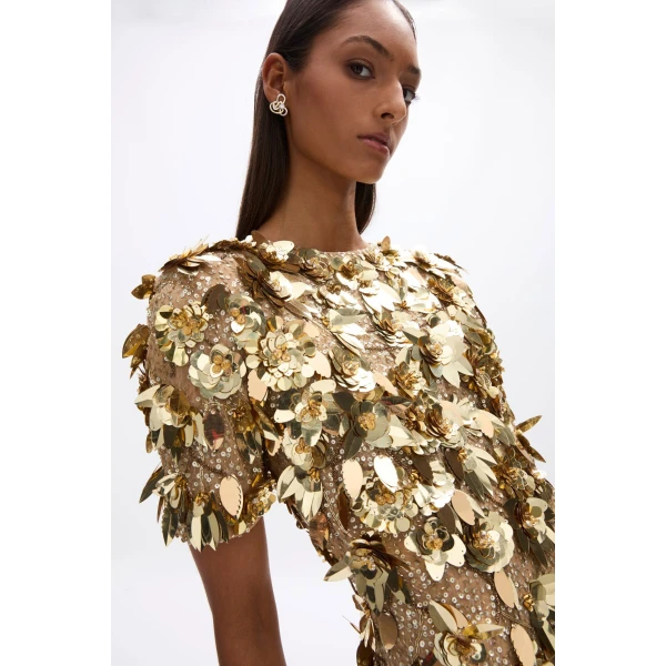 Rachel Gilbert Hugo Dress - Rachel Gilbert Gold - Australian Luxury Evening Wear at Luxury Shoes 